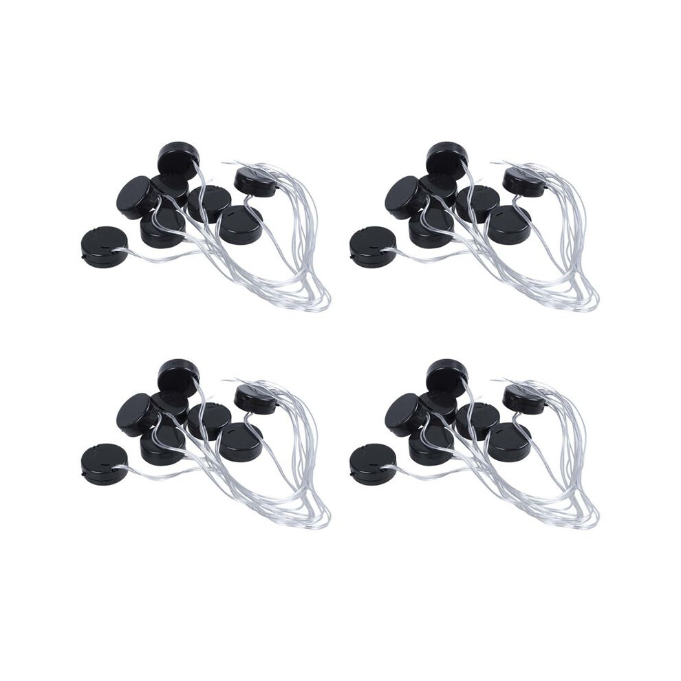 32Pcs Black Wire Lead 2X3v Cr2032 Coin Cell Button Battery Holder Case 6033887349744