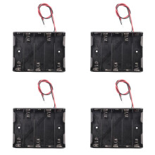 4Stück 5 X 1,5V AA Batterie Halter - Schwarz
