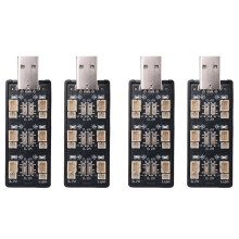 4X 1S LiPo Akku USB LadegeräT 3, 7 V / 4, 20 V 6 Kanal 1S LiPo LadegeräT Micro-JST 1, 25 JST-PH 2.0 MCX MCPX AnschlüSse
