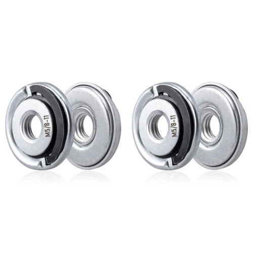 4Pcs Quick Change Angle Grinder Flange Nuts 5/8-11 Grinder Nut Replacement Lock Nuts Grinder Locking Nuts