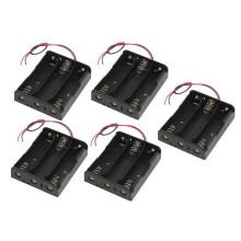 5X Series 3.7V Flat Tip Battery Holder Case for 3 X 18650 Batteries