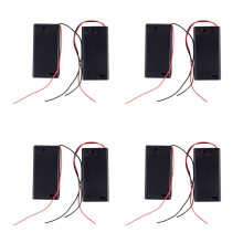 4pièces 2 X AA 3V Boite Case Support de Batterie Fente Cable sur / OFF Commutateur avec Couvercle