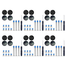 6 Set Rubber Feet with Screws Bottom Screwdriver Set for PRO A1278 A1286 13, 15, 17 (Not for Retina Screens)