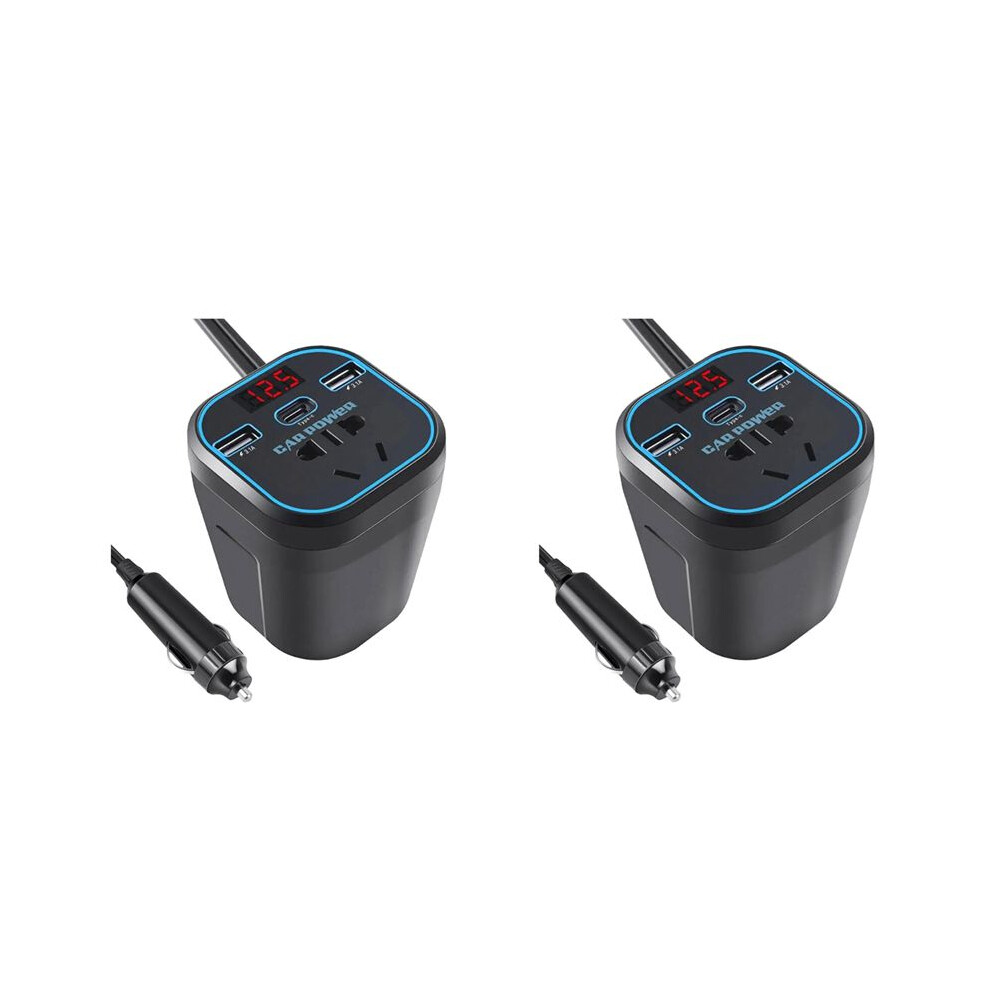 2X Car Charger Inverter Power Inverter 12V 24V To 220V Ac Converter Car Adapter Plug Socket 6031015834131