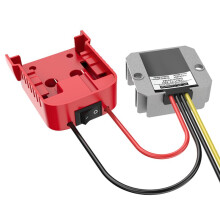 2X per Adattatore Applicabile All'Adattatore per Batteria al Litio 18 V + Buck - (12 V, 10 A, 120 W) con Fusibile