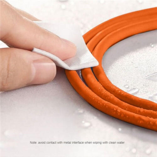 2X 120W 6A Super Fast Charge Type-C Liquid Silicone Cable Quick USB Cable ,Orange 1.5M 1