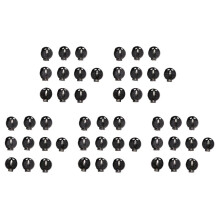 50pcs Black Round Button Battery Holder Case for CR2032 2016 2025