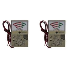 2X Battery Tester with Meter Electric Voltage Tester for AA AAA C D N Button Cell Batteries Battery Tester Checker
