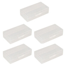 5X Box for 18650 Battery Transparent Battery Holder