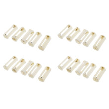 20Pcs Round 3x 1.5V AAA Battery Holder Case Box Container White