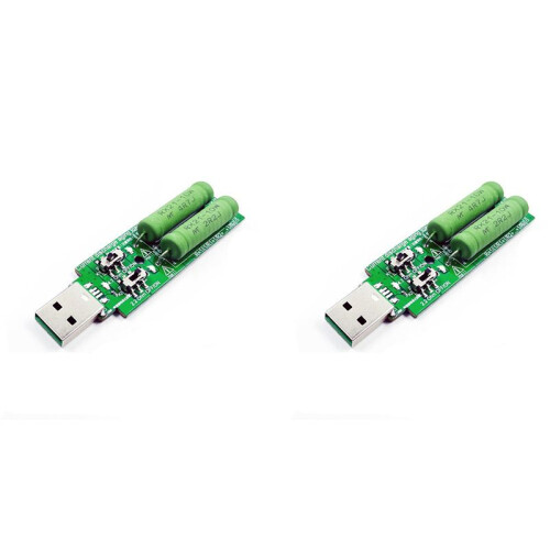 2X USB Resistor  Electronic Load with  Adjustable 5V1A/2A/3A Battery Capacity Voltage Discharge Resistance