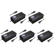5X 72V 20AH Ladegerät für Elektrofahrzeuge mit 7 Lichtleistungsanzeige Stromauslaufschutz Blei Säure Ladegerät