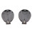 50pcs Black Round Button Battery Holder Case for CR2032 2016 2025 5