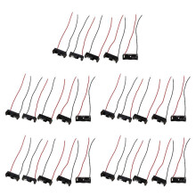 25pcs 4.3 Inch Wire Leads Black Battery Storage Slot Holder 1 X 12V 23A/27A