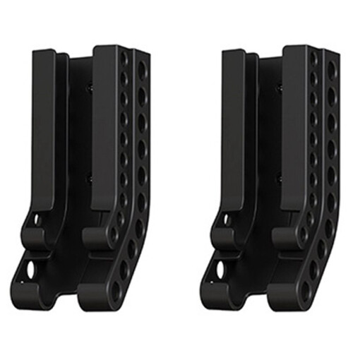 2X AA/AAA Battery Storage Bracket Combination Battery Storage Box Battery Wall Storage Bracket Black