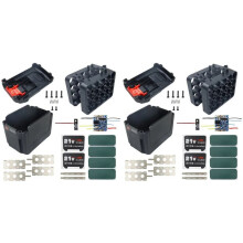 2X 20-Loch 18650 Batteriegehäuse Schutzplatine PCB für Zhipu Hongsong Jingmi für 18V Lithiumbatterie