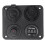 2X  12V-24V Auto Boot Socket Dual USB Lader Voltmeter Schakelpaneel voor Voertuig Auto Boot Motor Home 6