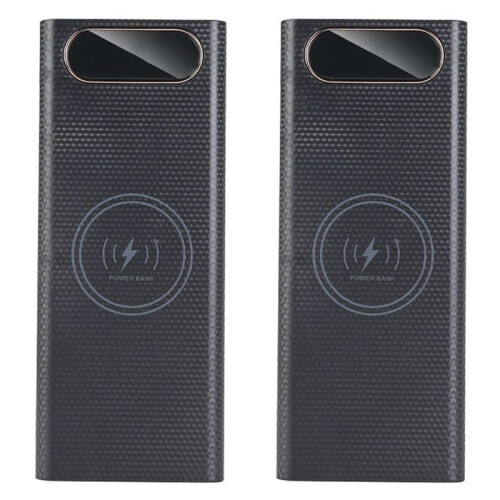 2X Power Bank DIY Shell Case Battery Charger Box with Lighting Function 8x21700 Battery Shell Storage Organize 22.5W