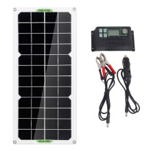 30W Zonnepaneel Auto van Boot Caravan  Trickle Draagbare 12V Acculader met 100A Controller