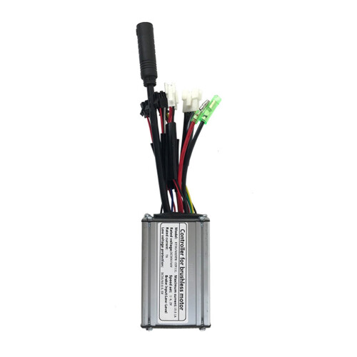Electric Bicycle KT-15A Controller 36V/48V 6 Tube Squarewave SM Connector Controller with Double  Light Wire