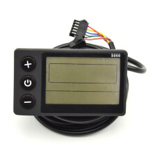 S866 Electric Bicycle Display LCD Meter for Intelligent Controller Ebike Panel SM Plug Electric Bike,24V-36V A