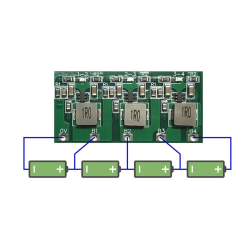 4S 1300MA Active Equalizer Balancer 18650 Lithium Lifepo4 Battery Protection Board BMS Board  Transfer Board 1