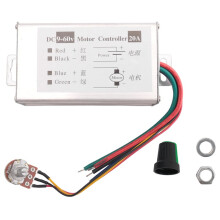 Motordrehzahlregler DC9V 12V 24V 48V 60V 20A PWM Motordrehzahlregler Reglertreiber 0-1200W Einstellbarer Strom