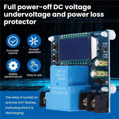 DC6-60V 30A Storage Battery Charging Control Module Protection Board Charger   LCD Display XY-CD63L 1