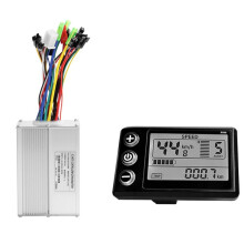 S866 Tableau de Bord LCD pour Vélo Électrique SM5PIN + 20A 36V/48V Contrôleur D'Onde Sinusoïdale pour Kit de Modification de Vélo de Montagne