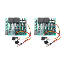 2X 10-55V 12V 24V 36V 48V 55V 100A Motor Speed Controller PWM HHO RC Reverse Control with LED Display