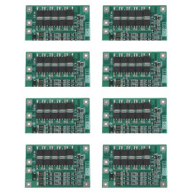 8X 3S 40A para Destornillador 12V Li-Ion 18650 Bms Pcm Tablero de Protección de La Batería Bms Pcm con Equilibrio Módulo de Paquete de Celda de
