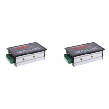 2X 6-60V Pwm  Motor Speed Controller with Digital Display Panel Button Governor