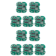 10 Pcs 4S BMS 8A 14.8V 18650 Li-Ion Lithium Battery Charge Board Square PCB Short Circuit Protection for Drill Motor
