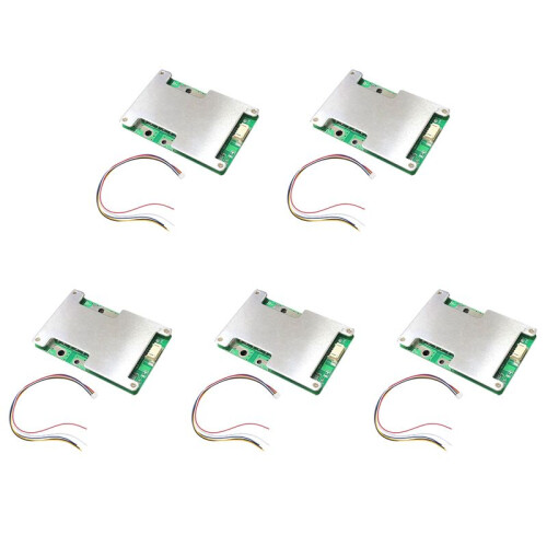 5X Placa da ProteçãO da Bateria de Lítio 4S 12V 100A LiFePO4 com Equilíbrio da Bateria do Poder/Placa da ProteçãO do PCB do BMS 1