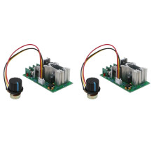 2X 20A PWM Motor Speed Controller 12V 24V 36V 48V with Potentiometer Knob