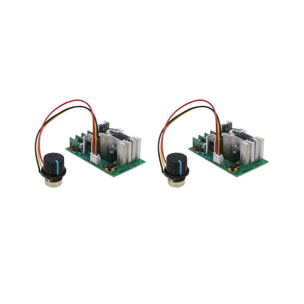 2X 20A Pwm Motor Speed Controller 12V 24V 36V 48V With Potentiometer Knob 4711388856283