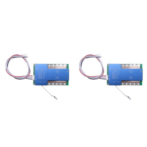 2X Bms 7S 24V 100A 18650 Lithiumbatterijpak Board Bms Equalizer Pcb Temperatuurbeveiliging Belt