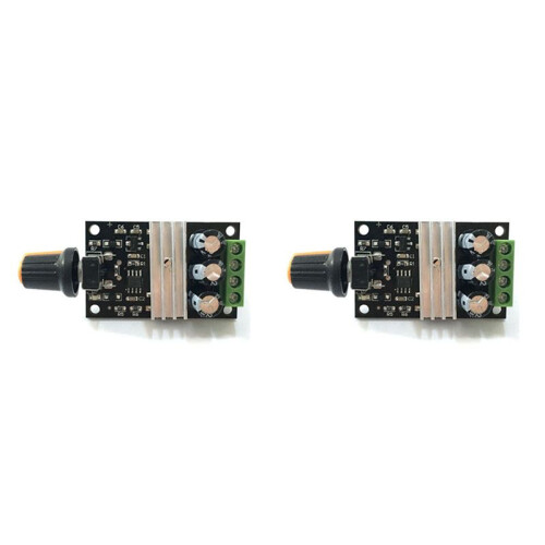 2X  6V 12V 24V 28VDC 3A 80W PWM Motor Speed Controller Regulator Adjustable Variable Speed Control