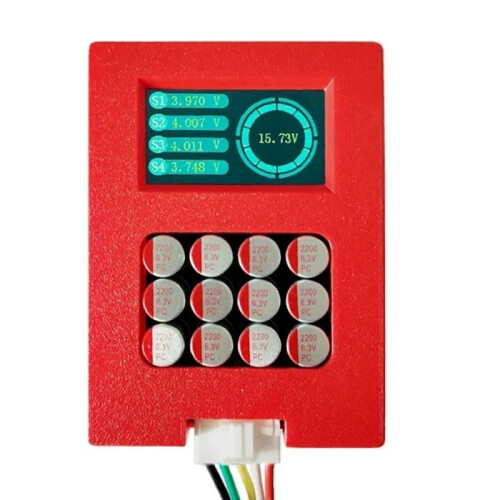 3-4S 5A Balancer with Voltage Display TFT Lipo/Lifepo4 Battery Voltage Tester  Transfer Equalizer 2