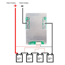 5X 4S 12V 120A Skyddskort 3,2V BMS Li-Iron Lithium Batteriladdare Skyddskort med Power Battery Balance Board