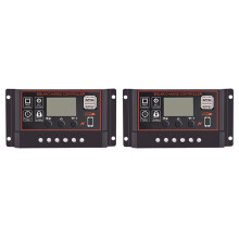 2X Regolatore di Carica Solare 100A Regolatore Pannello Solare 12V 24V Display LCD Regolatore Batteria Pannello Solare con Porta USB