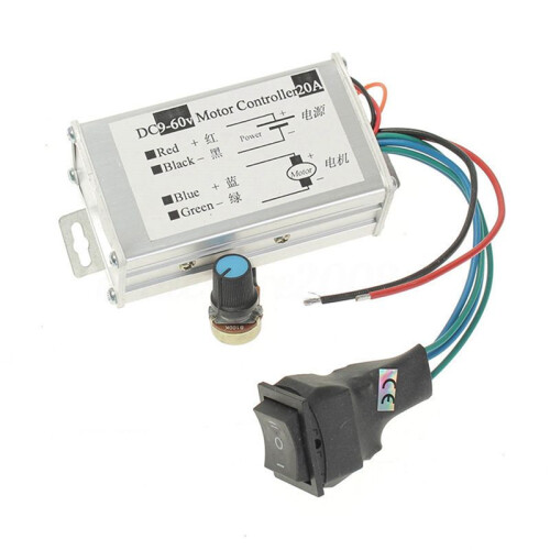 4X  9V 12V 24V 48V 60V 20A Reversible Motor Speed Controller Regulator Driver PWM 1