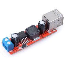 3X Dubbel USB 9V/12V/24V/36V Till 5V - 3A Step Down Power Module