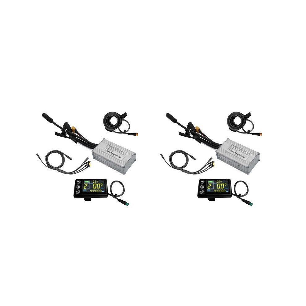 2X Three Mode Ebike Controller 17A 24V/36V/48V With S866 Lcd Color Display Waterproof Connector 350W Motor 6033725934132