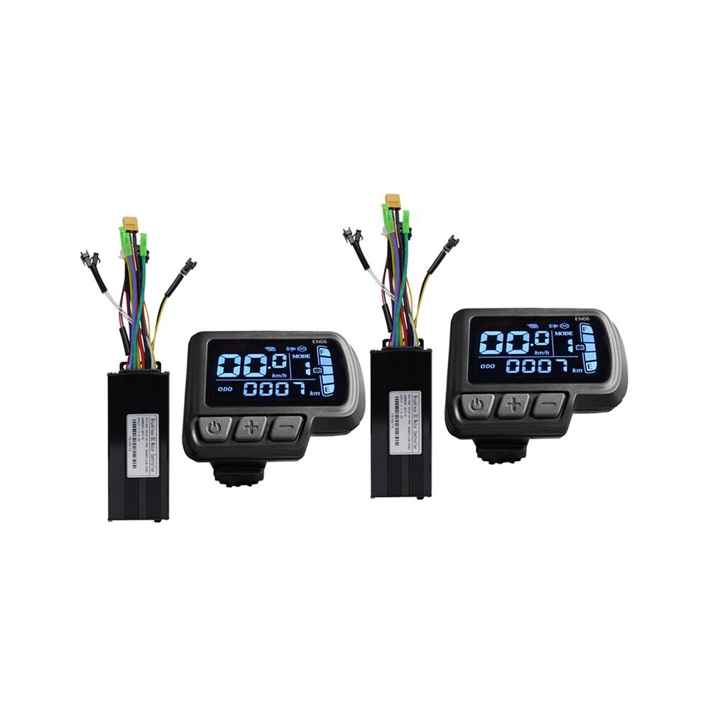 2X Ebike Motor Controller Lcd Led Display 36V 48V 30A 750W 1000W 2 Model Sinewave Controller Electric Bicycle En06 4713634440208