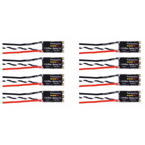 8PCS 20A ESC BLHeli-S Electronic Speed Controller Support DSHOT600 for FPV RC Drone Multicopter Quadcopter
