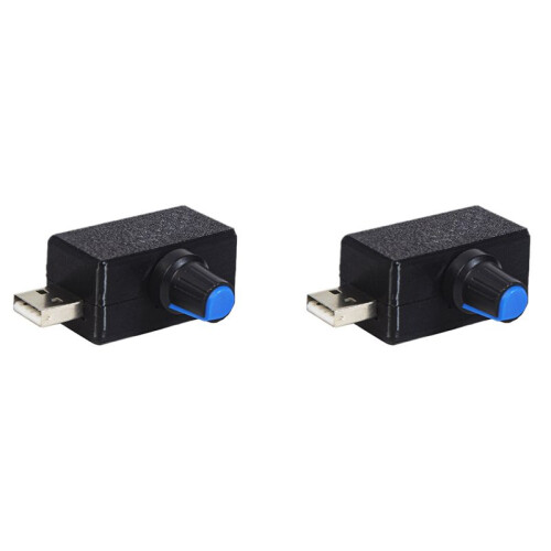 2X 5V USB Fan Speed Controller Voltage Regulation Module Motor Speed Controller USB-A Interface DIY