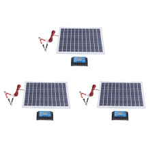 3X 30W 12V Solpanel Batteriladdare+40A Controller för RV Bil Båt Hem Camping