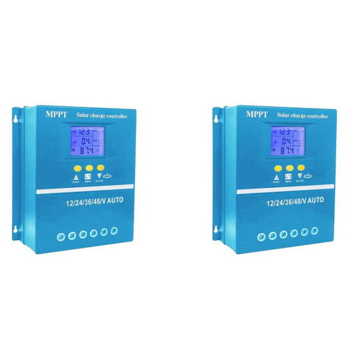 2X 80A MPPT Solar Charge Controller 12V 24V 36V 48V Battery System Auto,PV Solar Panel Regulator