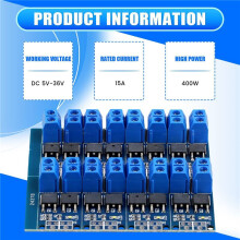 100st 15A 400W MOSFET Trigger Drive Module PWM Regulator Kontrollpanel